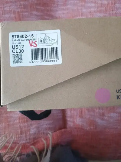 Zapatillas lilas para niños talla US12 - miniatura 1