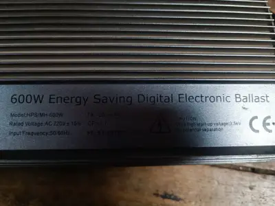 Balastro electrónico Agrolite 600W ahorro de energía - miniatura 2