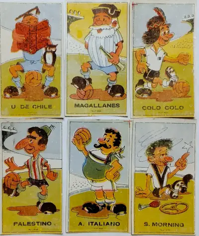 Colección de 18 láminas de fútbol chileno vintage - miniatura 2
