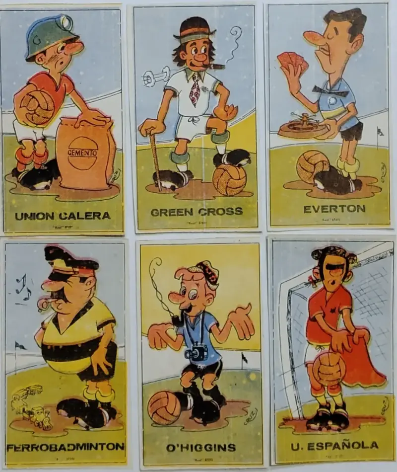 Colección de 18 láminas de fútbol chileno vintage - 4