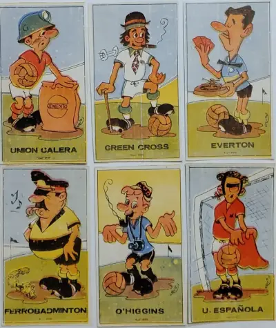 Colección de 18 láminas de fútbol chileno vintage - miniatura 4