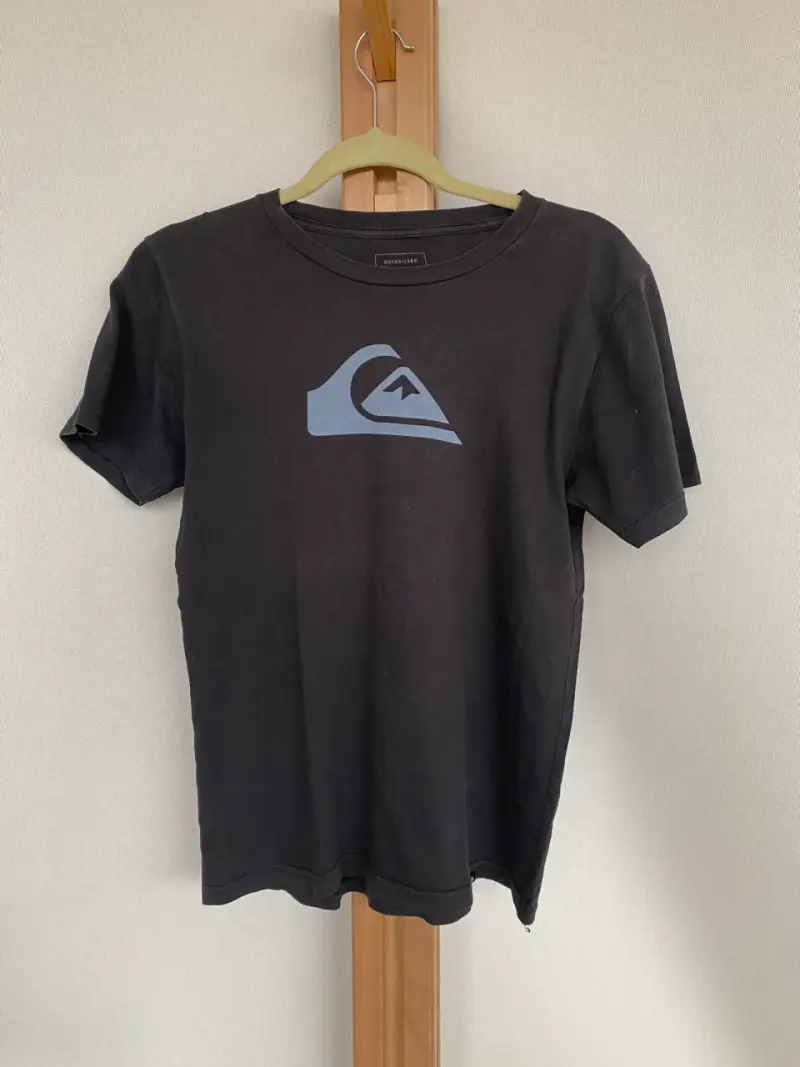Polera negra Quiksilver unisex - 1