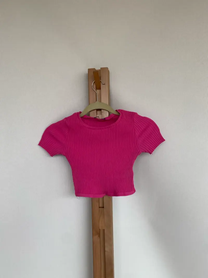 Top fucsia talla S Zara - 1