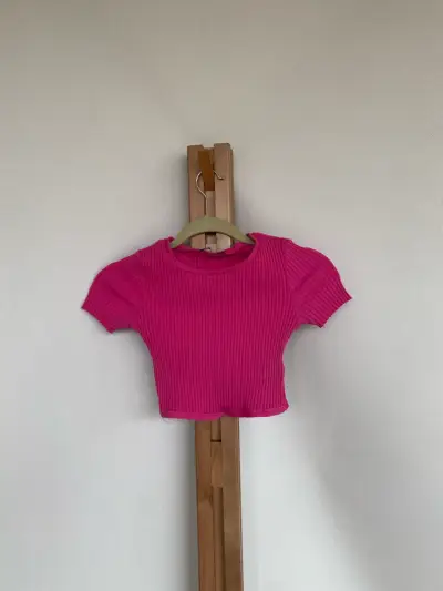 Top fucsia talla S Zara - miniatura 1