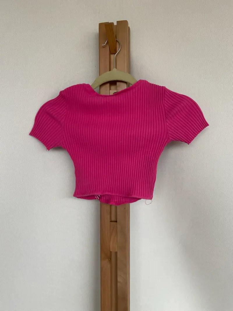 Top fucsia talla S Zara - 2