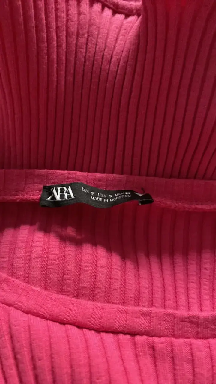 Top fucsia talla S Zara - 3