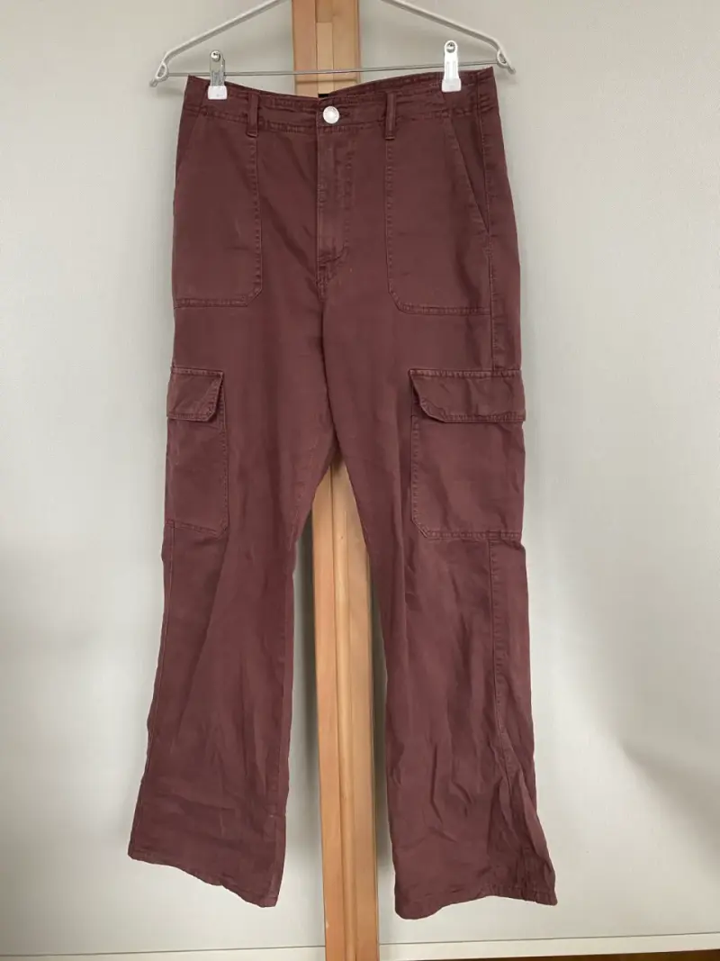 Pantalones cargo marrones Zara talla 38 - 1