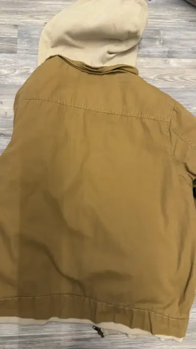 Chaqueta marrón con capucha para hombre - miniatura 4
