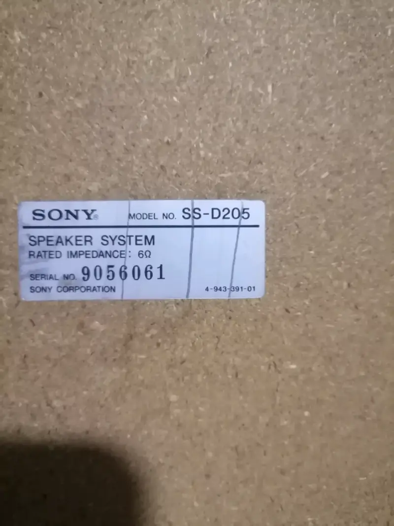 Parlantes Sony SS-D205 de 3 vías - 3