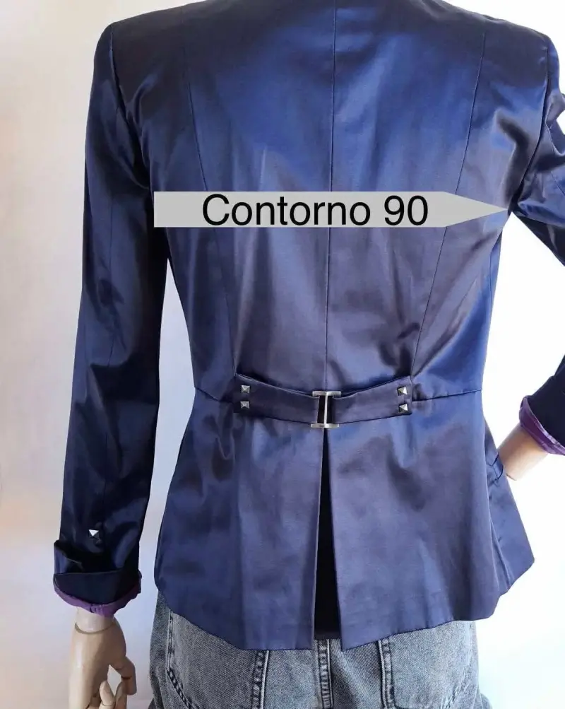 Blazer azul con detalles metálicos - 3