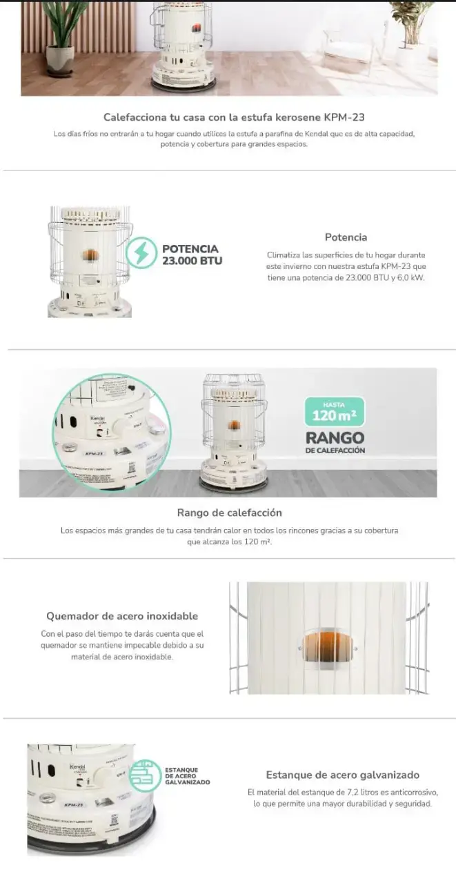 Estufa a parafina Toyotomi KPM-23 - 4