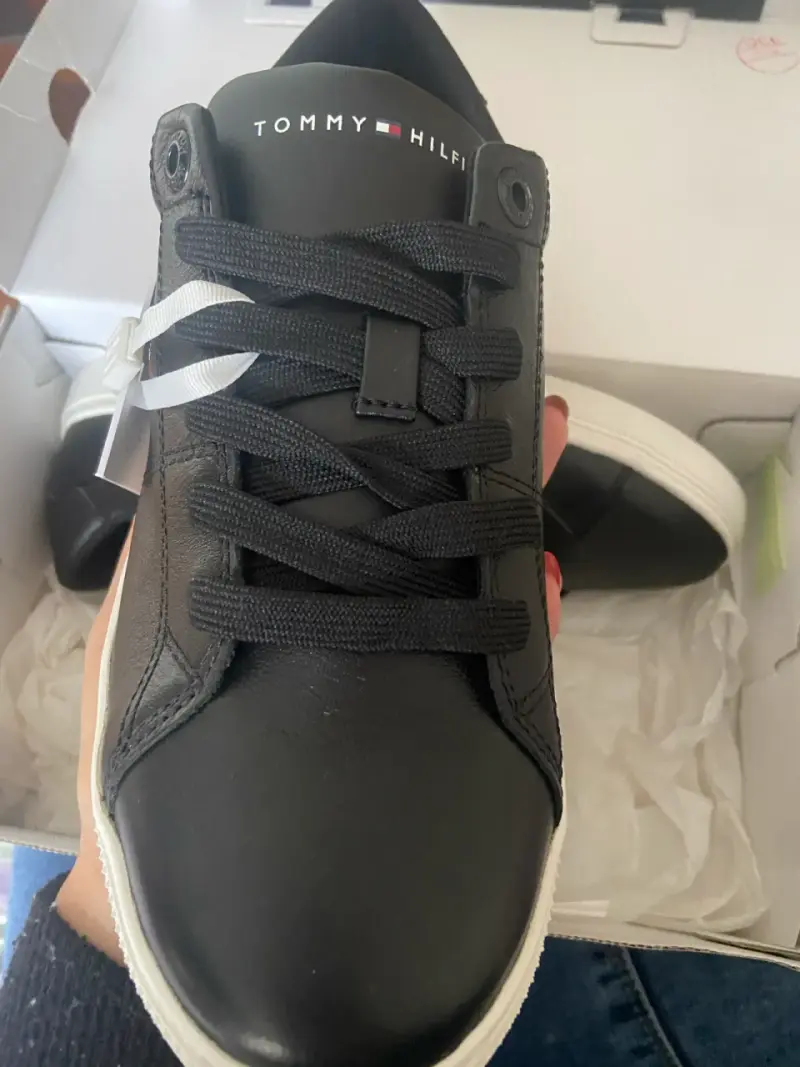 Zapatillas Tommy Hilfiger negras de cuero - 2