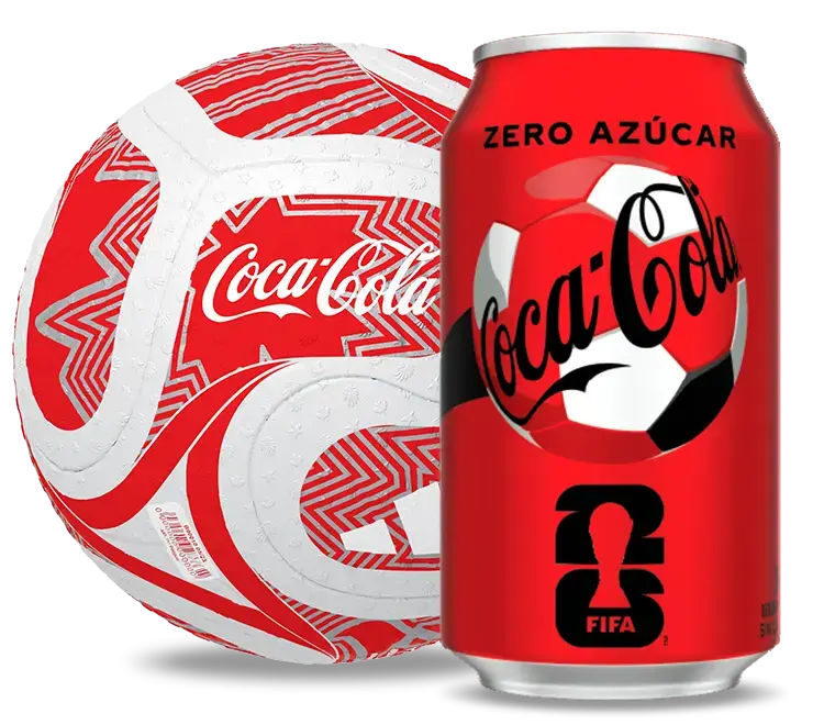 Lata de coca-cola edición mundial