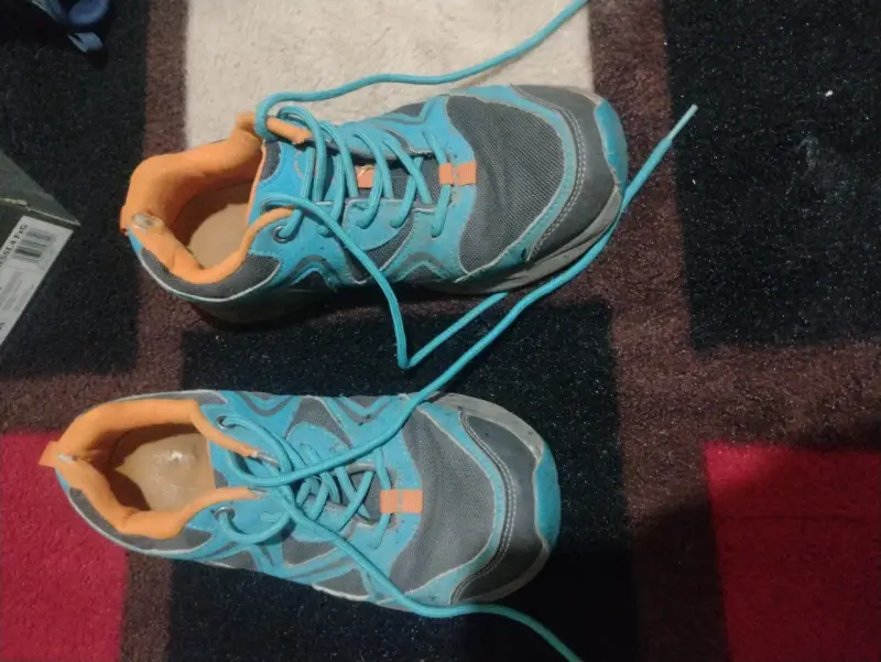 Zapatillas deportivas azul y naranja para hombre - 1
