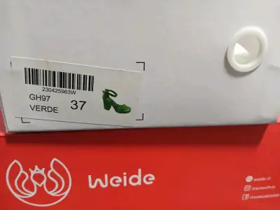 Sandalias de tacón alto verde Weide - miniatura 5