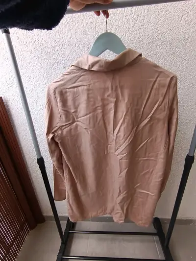 Blazer beige de mujer talla S - miniatura 4