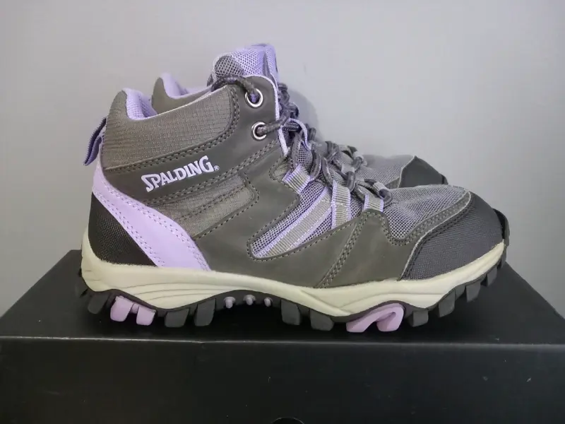 Botas de trekking Spalding gris y lila 34 - 4