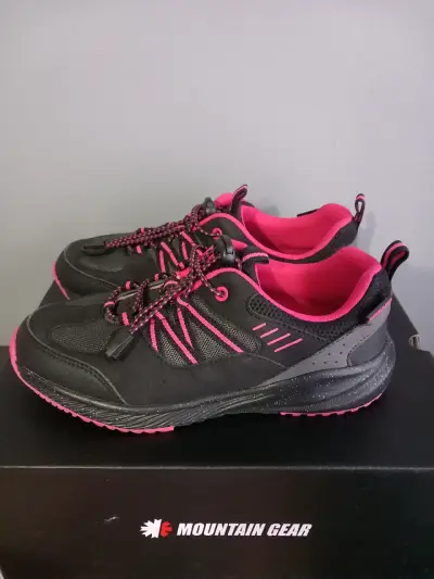 Zapatillas deportivas Mountain Gear negras y rosad - miniatura 2