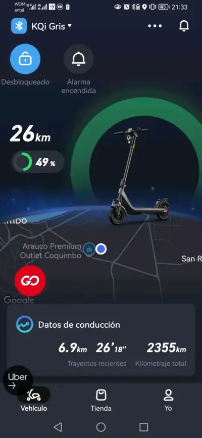Scooter Eléctrico NIU KQi 200F – Excelente Estado - miniatura 2