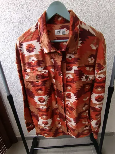 Camisa de franela estampada tribal LIV - miniatura 1