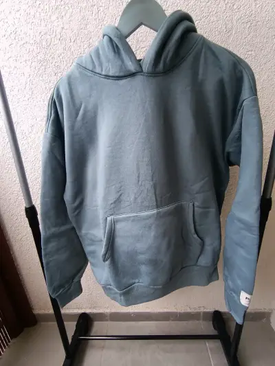 Polerón con capucha azul unisex - miniatura 1