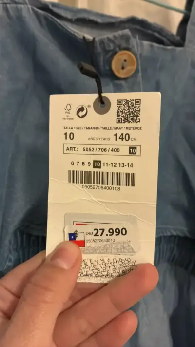 Vestido de mezclilla azul casual - miniatura 3