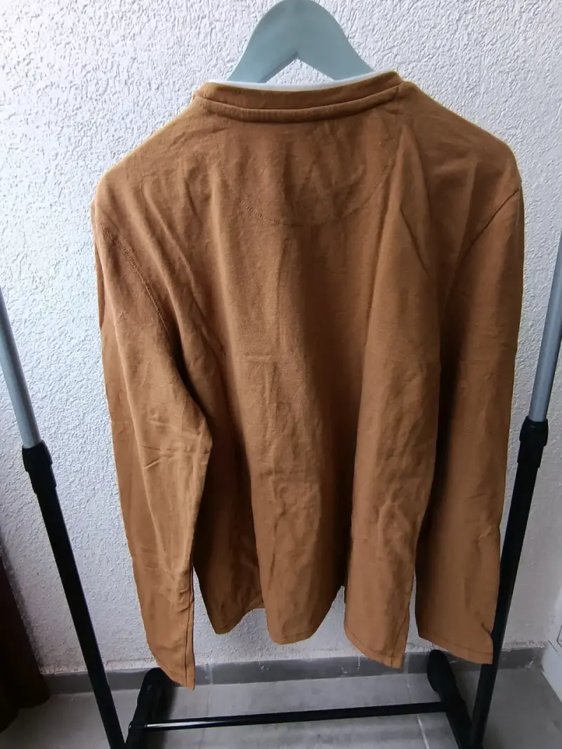 Polerón marrón de algodón para hombre - 3