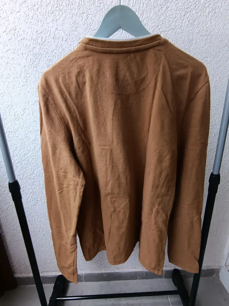 Polerón marrón de algodón para hombre - 4