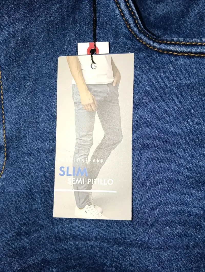 Jeans elásticado azul para hombre talla 50 - 2
