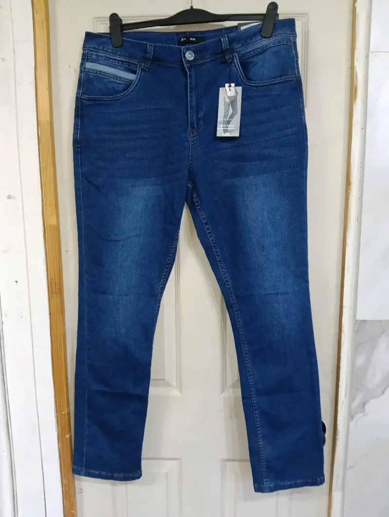Jeans elásticado azul para hombre talla 50 - 3