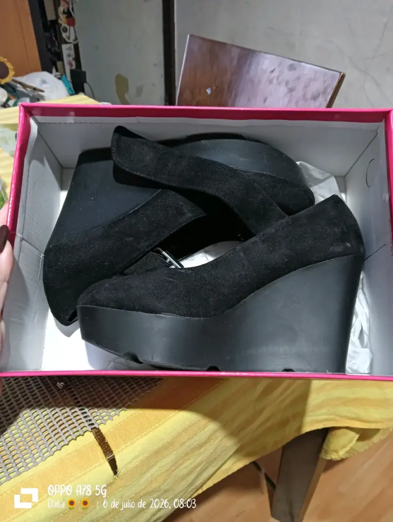 Zapatos de plataforma negros para mujer - 1