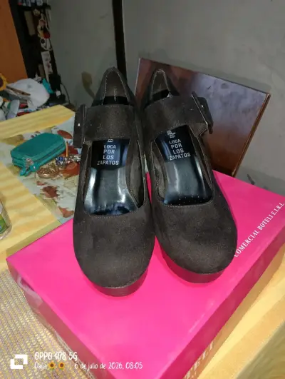 Zapatos de plataforma negros para mujer - miniatura 2