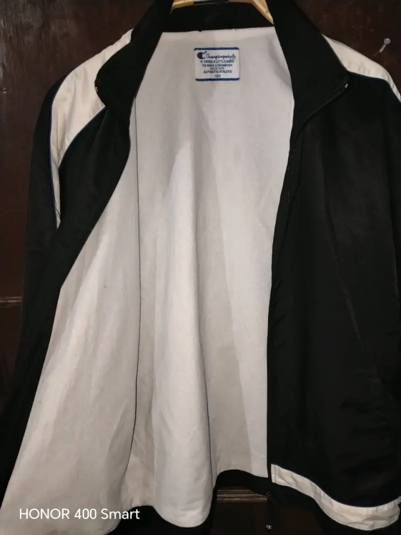 Chaqueta deportiva Champion negra con cierre - 3