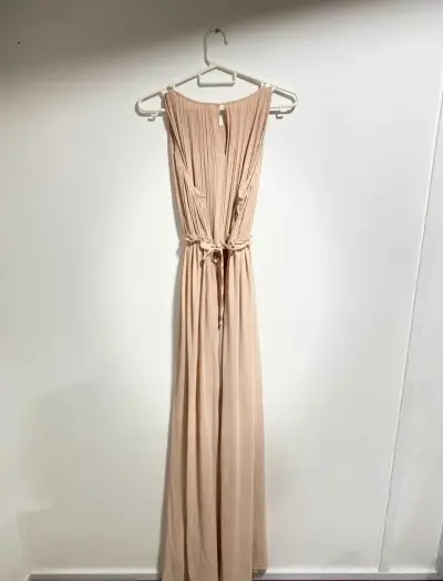 Vestido Largo Palo Rosa sin mangas elegante - miniatura 1