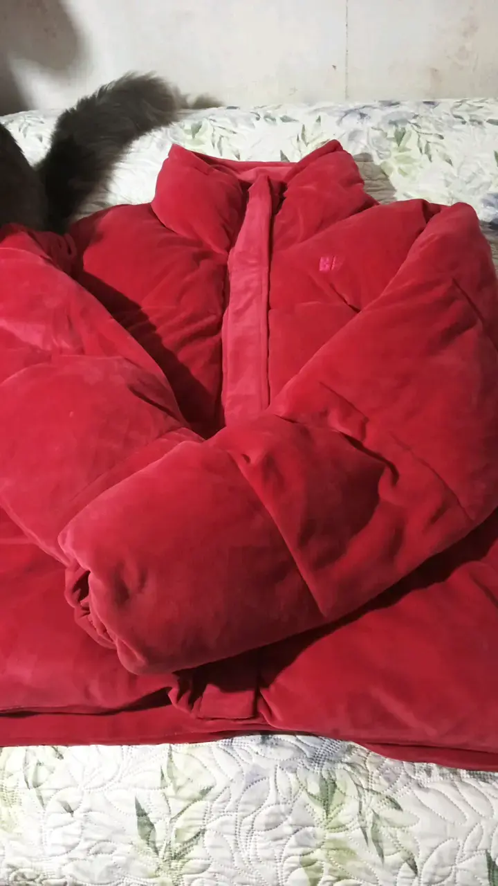 Chaqueta acolchada fucsia para invierno - 1