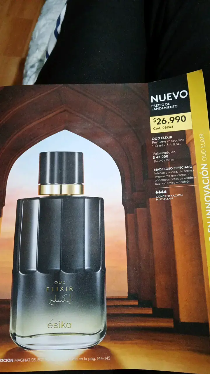 Perfume masculino Ésika Oud Elixir 100 ml