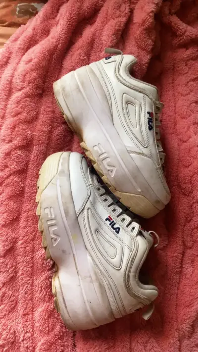 Zapatillas Fila blancas plataforma - miniatura 1