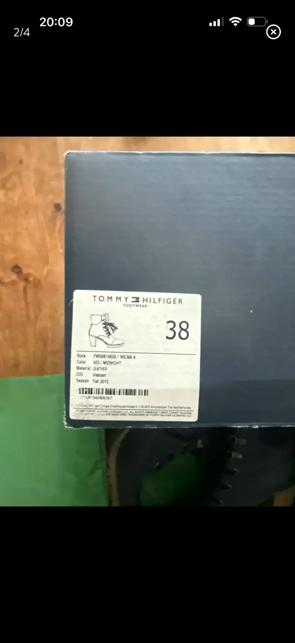 Botines Tommy Hilfiger de cuero azul - 2