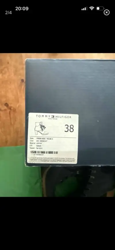 Botines Tommy Hilfiger de cuero azul - miniatura 2