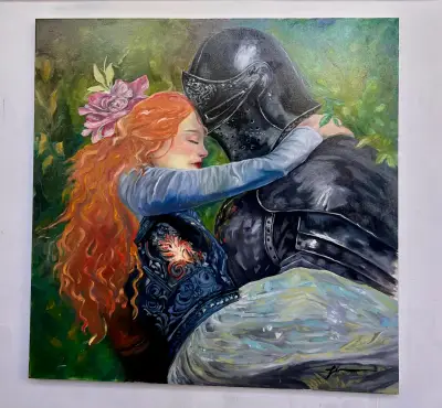 Óleo Original sobre Tela | 90×90 cm | Obra Única - miniatura 1