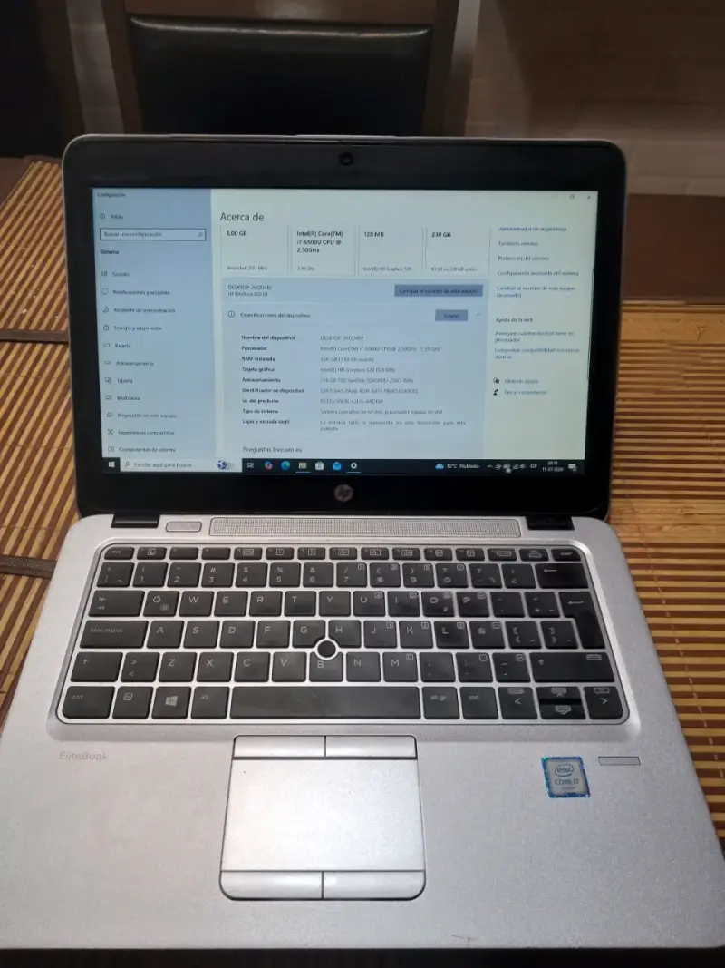 Laptop HP EliteBook 820 G3 Intel Core i7 8GB RAM - 1