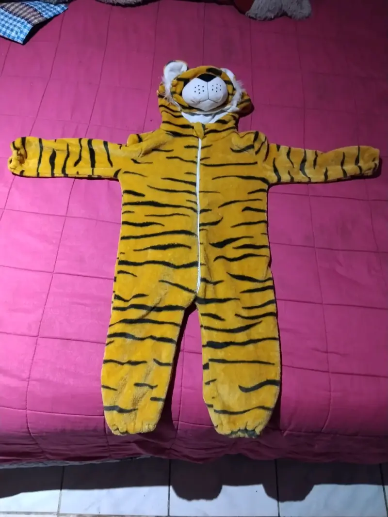Disfraz de tigre para niño con capucha