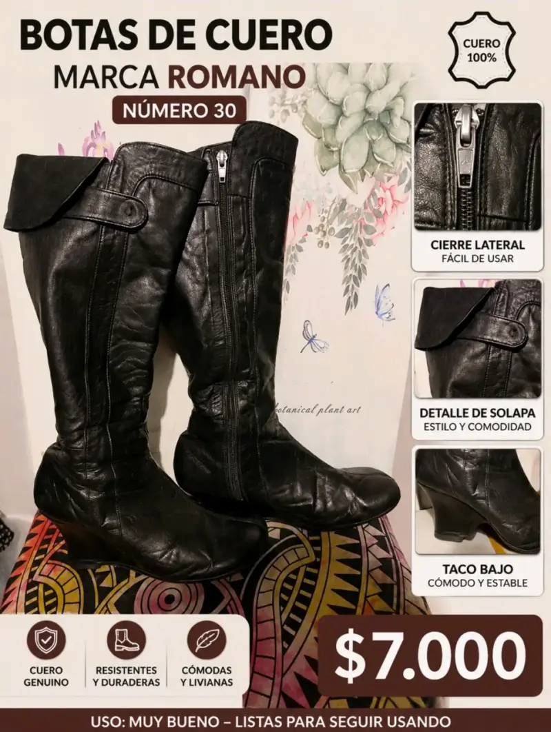 Botas de mujer negras en excelente estado - 3
