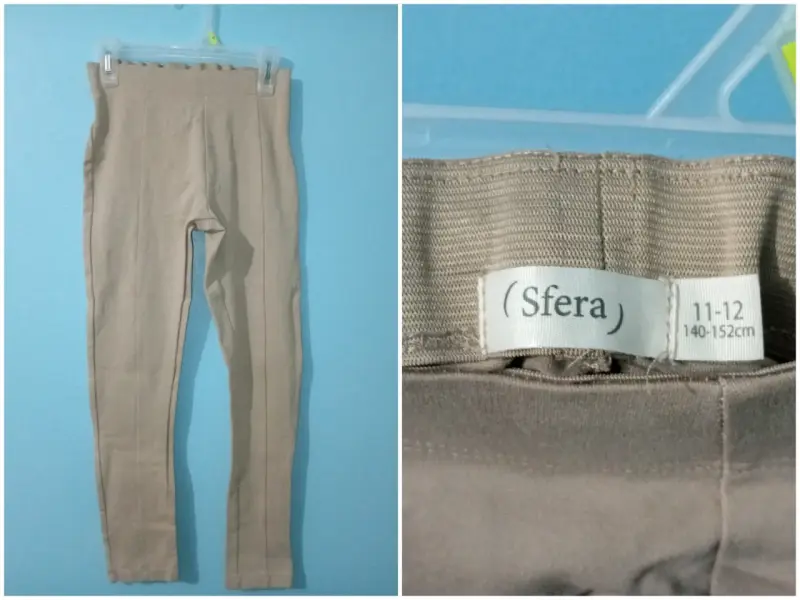 Leggings beige para niña Sfera 11-12 años