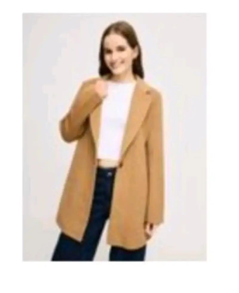 Abrigo camel para mujer elegante - 1