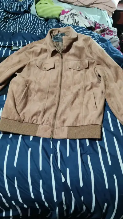 Chaqueta de gamuza marrón Forever 21 - miniatura 1