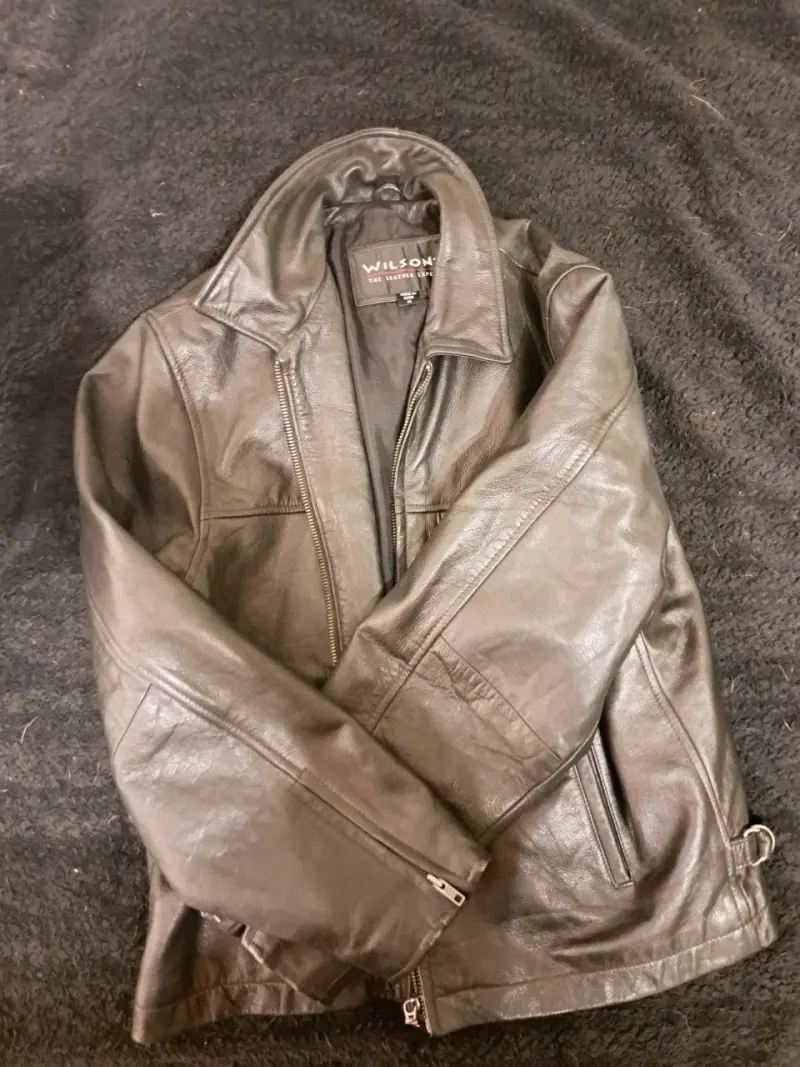 Chaqueta de cuero Wilsons negra - 1