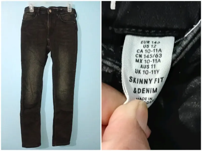 Jeans skinny fit negro