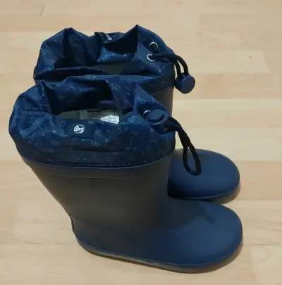 Botas de lluvia azul marino impermeables - miniatura 2