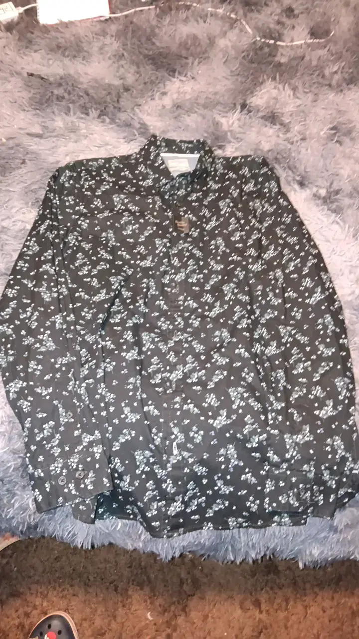 Camisa de hombre estampada floral - 1
